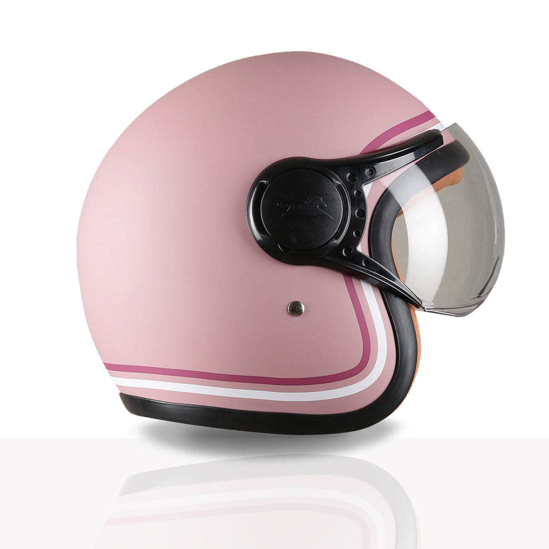 TVS MissFit Helmet for Women | Lightweight Ladies Helmet for Scooty | Stylish Girls Helmet with Extreme Comfort Fit | Women Helmet with Clear Visor | DOT & ISI Certified Helmet for Woman